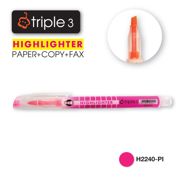 triple3-ปากกาไฮไลท์-333-highlither-1-ด้าม