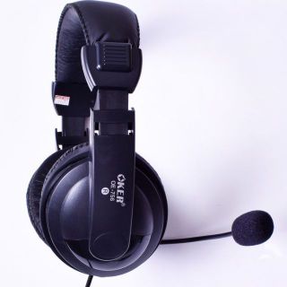 สินค้า หูฟังคอมพิวเตอร์ หูฟังครอบหู รุ่นOKer OE-756รุ่นOE-2699 หัว3.5mm  mic+sound