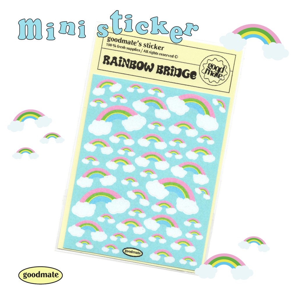 ภาพสินค้าmini sticker (hologram glitter) : สติกเกอร์ไดคัท จากร้าน goodmatestore บน Shopee ภาพที่ 4