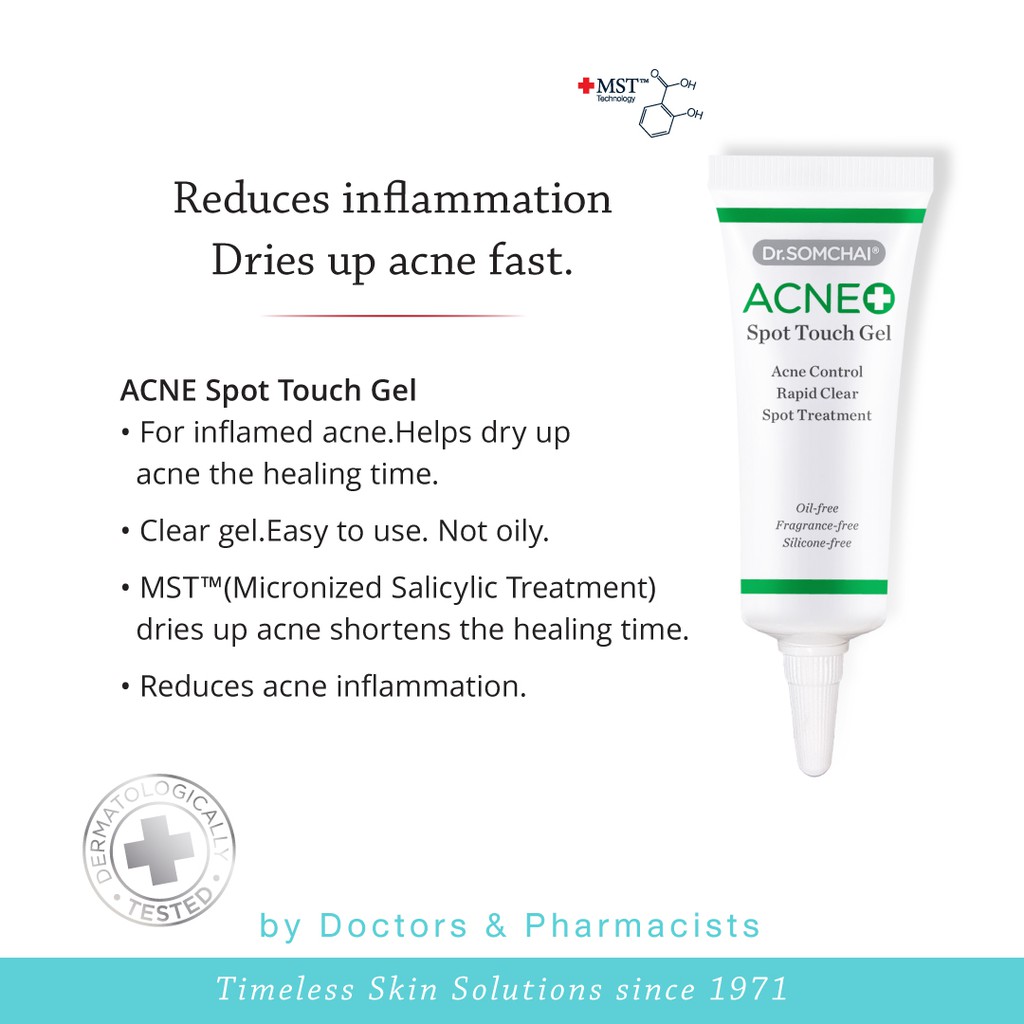 dr-somchai-acne-spot-touch-gel-8g-เจลแต้มสิว-อักเสบ-สูตรเร่งด่วน-สิวแห้ง-ยุบเร็ว