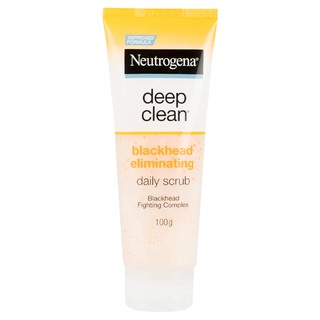 Neutrogena Deep Clean Blackhead Eliminating Daily Scrub นูโทรจีน่า ดีพ คลีน แบล็คเฮด อีลิมิเนทติ้ง เดลี่ สครับ มี 2 ขนาด