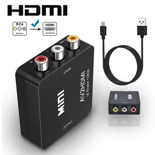 SABUY ใหม่ AV เป็น HDMI AV เป็น VGA อะแดปเตอร์ที่รองรับ HDMI เป็น AV 1080P Video Converter AV2 อะแดปเตอร์ที่รองรับ HDMI Converter กล่องสำหรับ HDTV Projector Set-top Boxes