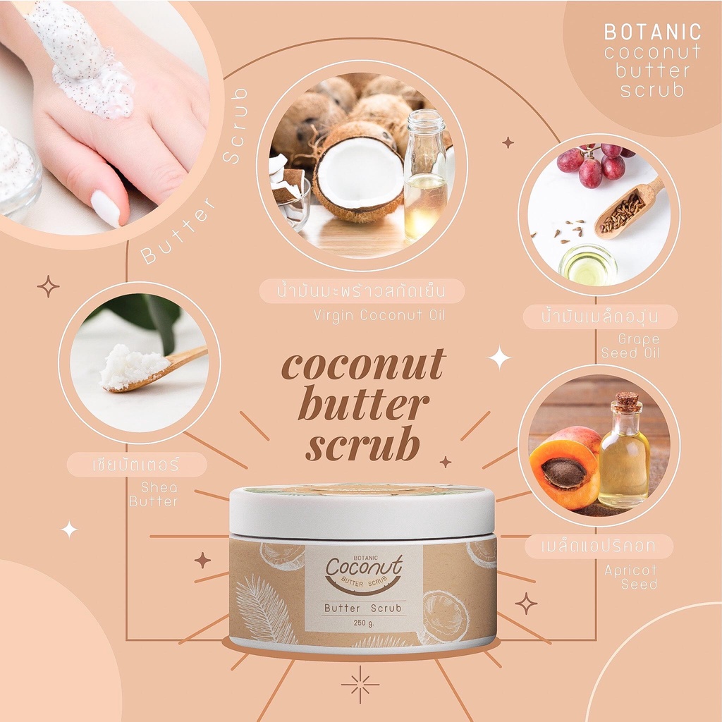 botanics-coconut-butter-scrub-สครับมะพร้าวขัดผิว-โบทานิค-ผลัดเซลล์ผิว