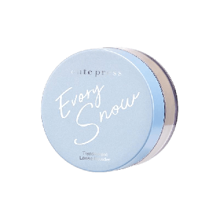 CUTE PRESS แป้งฝุ่นเนื้อโกลว์ EVORY SNOW TRANSLUCENT LOOSE POWDER 15g