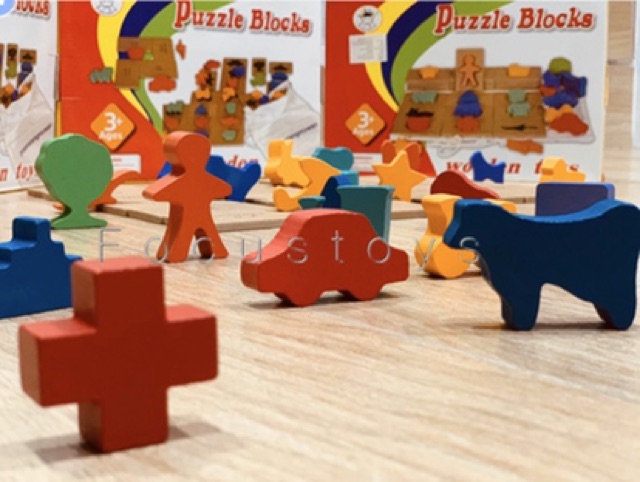 puzzle-blocks-งานไม้วางรูปทรงต่างๆ