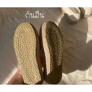 ภาพขนาดย่อของภาพหน้าปกสินค้า(พร้อมส่ง ) (Code: WS4MEGA ลด 15%) รองเท้าเปิดส้น พื้นหนัง เสริมนุ่ม 2 ชั้น สูง 3 ซม. รุ่น soft muffin จากร้าน walkin.shoe บน Shopee