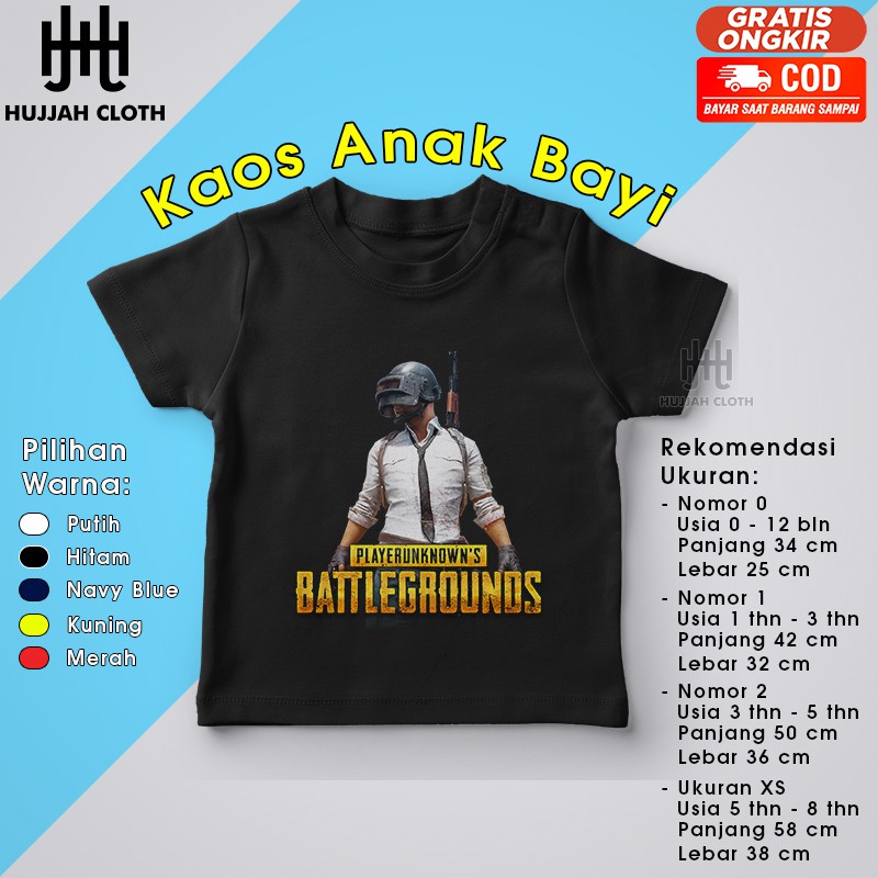 เสื้อยืด-พิมพ์ลายเกม-pubg-สําหรับเด็กผู้ชาย-ผู้หญิง-อายุ-0-6-เดือน-1-ปี-3-ปี-1-10-ปี