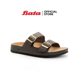 Bata รองเท้าแตะ แบบสวม สำหรับผู้ชาย สีน้ำตาล - 8544055