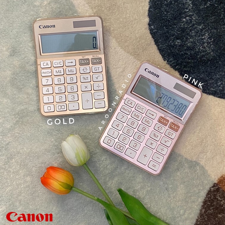 เครื่องคิดเลข-canon-รุ่น-ks-125t-สีชมพู