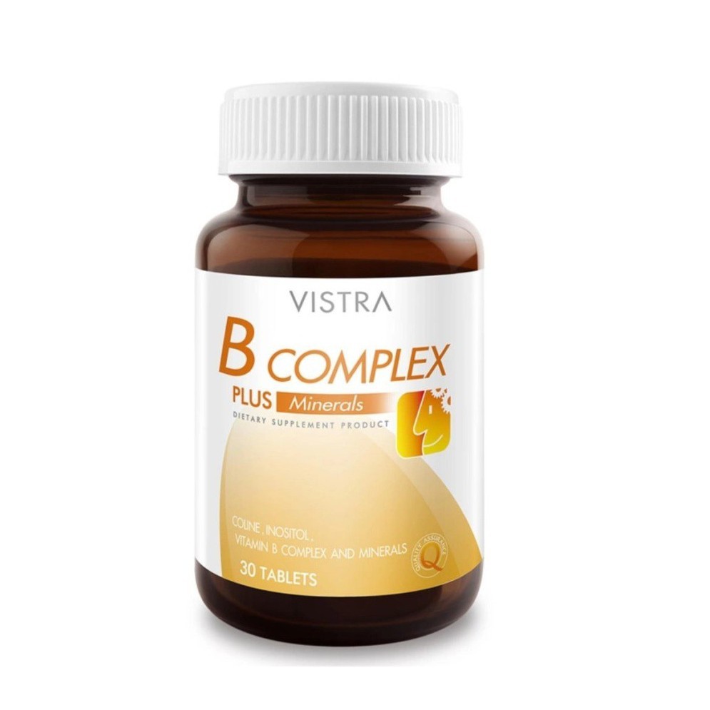 ภาพสินค้าVistra B-Complex Plus Minerals B Complex วิสทร้า บีคอมเพล็กซ์ วิตามินบีรวม บำรุงสมอง ขนาด 30 เม็ด 11474 จากร้าน medicalhub115 บน Shopee ภาพที่ 3