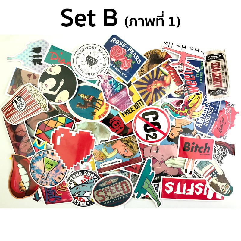 ชุด-sticker-ติดกระเป๋าเดินทาง-notebook-รถ-ตู้-ฯลฯ