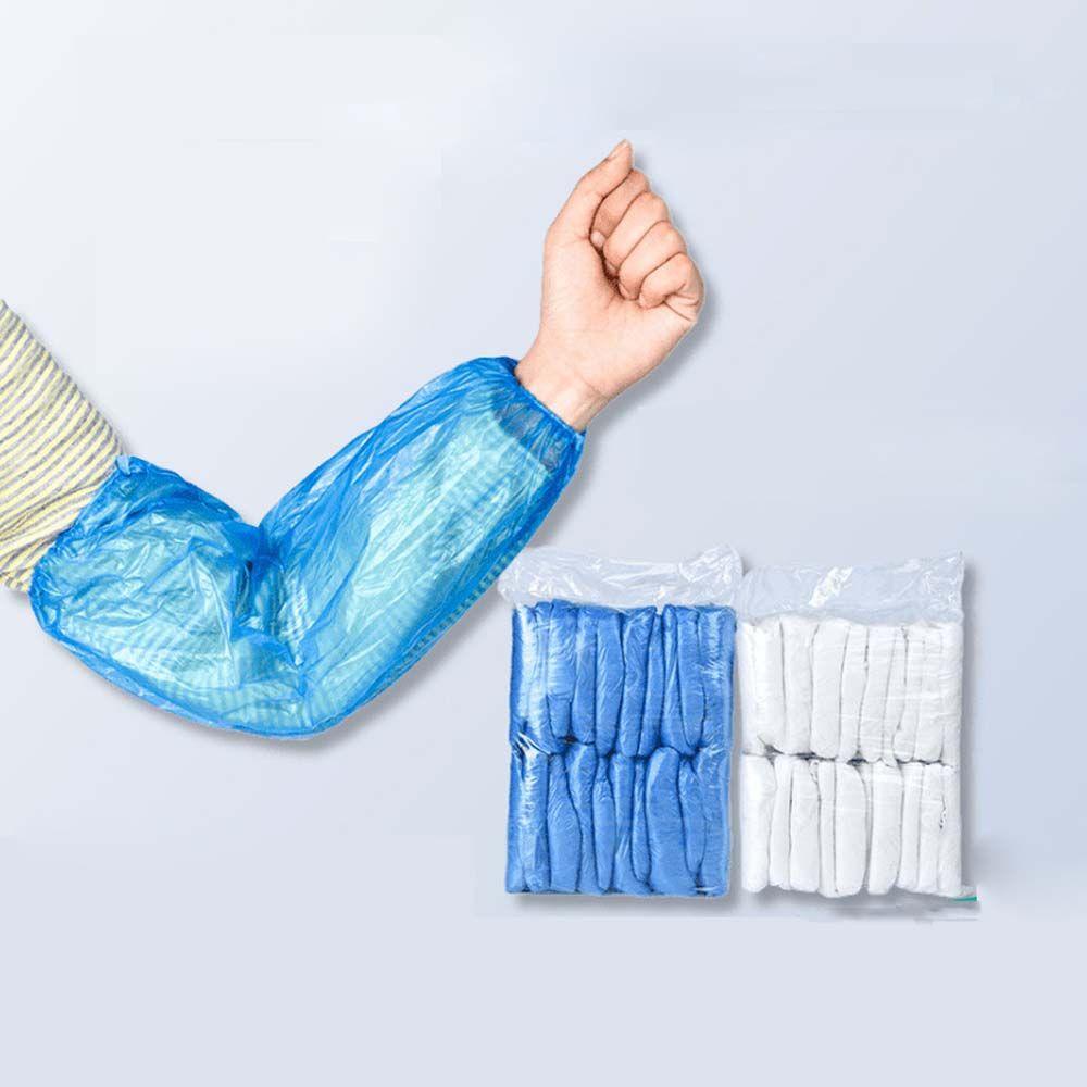 alisond1-ถุงมือพลาสติก-กันน้ํา-กันเปรอะเปื้อน-แขนยาว-ปลอกแขน-ป้องกันร่างกาย-ปลอกแขน-แบบใช้แล้วทิ้ง