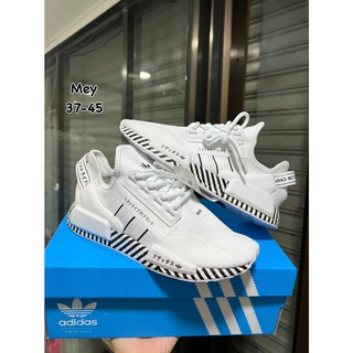 Adidas nmd รองเท้าผ้าใบผูกเชือกพร้อมกล่อง