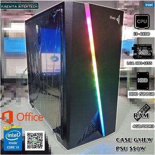 ภาพขนาดย่อของสินค้าคอมพิวเตอร์ ทำงาน เรียนออนไลน์ Intel i3-4130/ i5-4440 3.0GHz / MB H81l / Ram4GB / HDD 500GB / CASEใหม่มีไฟRGB