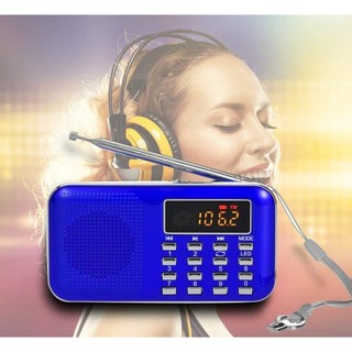 Y-896 Mini FM Radio Portable Digital Stereo Speaker MP3 Audio Player