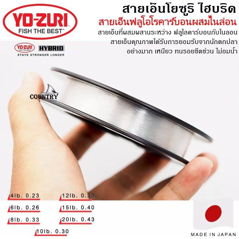 yozuri-hybrid-line-สายเอ็น-โยซูริ-ไฮบริด-สายเอ็นที่ผสมผสานระหว่าง-ฟลูโลคาร์บอนกับไนลอน