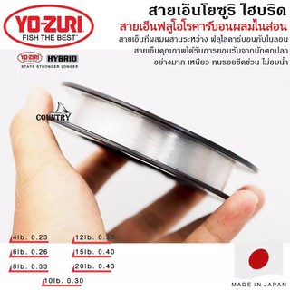 Yozuri HYBRID LINE สายเอ็น โยซูริ ไฮบริด สายเอ็นที่ผสมผสานระหว่าง  ฟลูโลคาร์บอนกับไนลอน