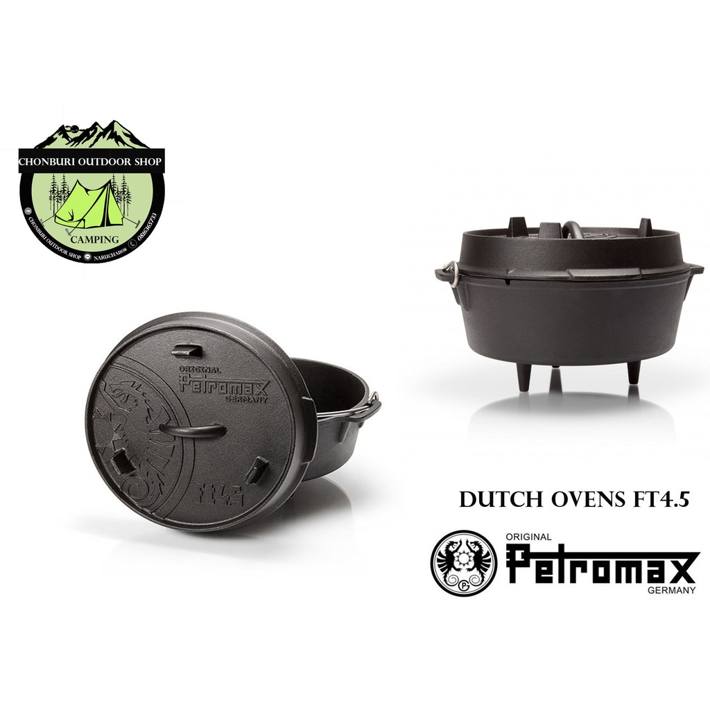 petromax-dutch-oven-ft4-5-ขา3ขาที่ก้นหม้อและฝาหม้อ