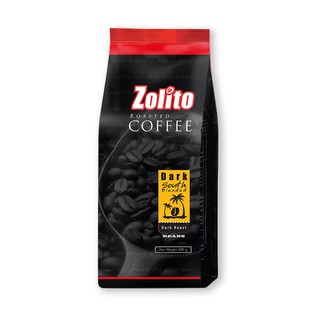 Zolito Dark South Blended กาแฟคั่วดาร์คเซาท์เบลนด์ระหว่างกาแฟโรบัสต้า และ อราบิก้า คั่วในระดับเข้ม 500 กรัม