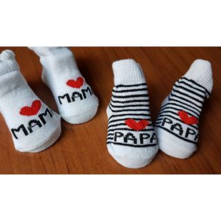 ถุงเท้าเด็กอ่อน น่ารักมาก❤️Love Mama/Love Papa