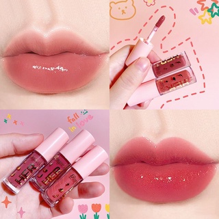 ลิปเคลือบลิปสติก สีสวย ติดทน ลิปสติกแท้แบรนด์ 6 สีLong-lasting beautiful lipstick