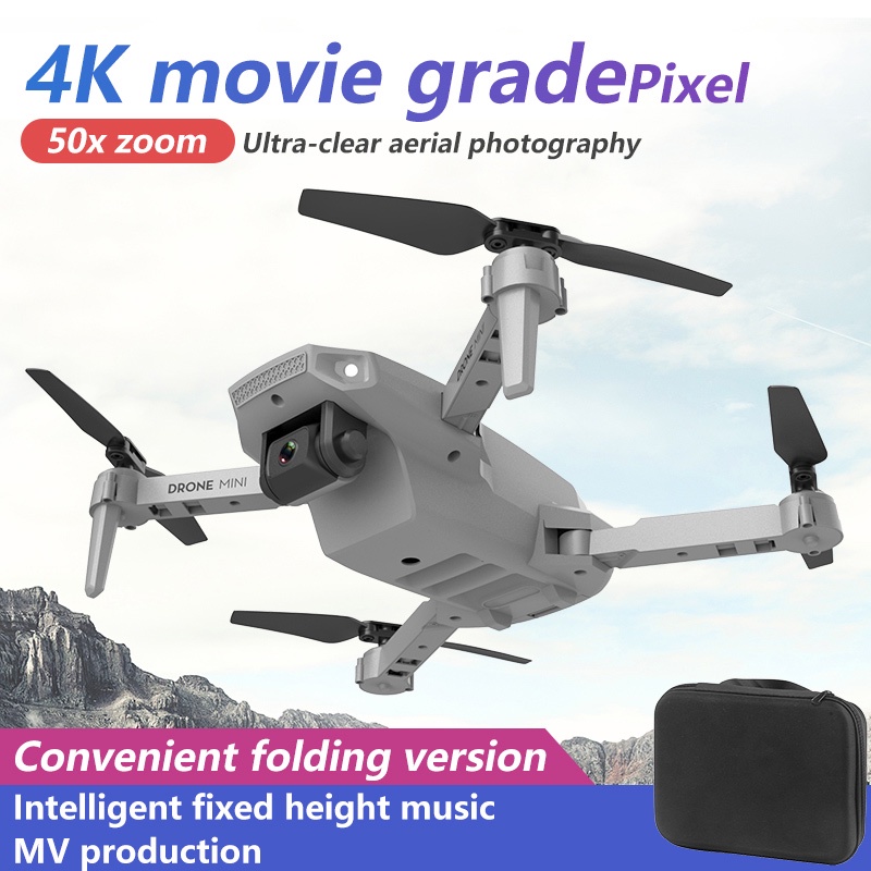 ภาพหน้าปกสินค้า2021 ใหม่ E88 pro โดรนพร้อมมุมกว้าง hd 4k 1080p ความสูงคู่กล้องถือ wifi rc quadcopter แบบพับได้ จากร้าน x_j_store บน Shopee