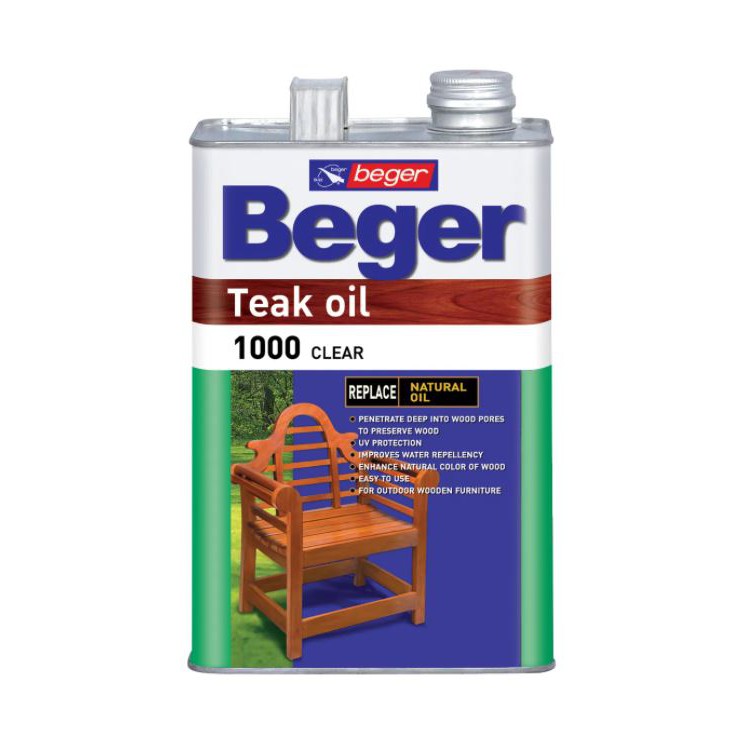 beger-teak-oil-เบเยอร์-น้ำมันรักษาเนื้อไม้-ทีคออยล์-ขนาด-4-ลิตร-1000-สีใส