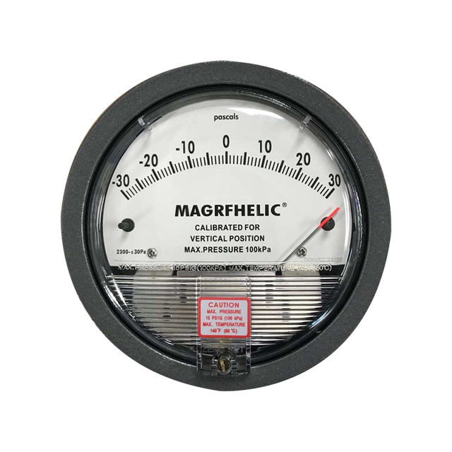 ราคาและรีวิวDifferential Pressure Gauge -30-0-30 Pa เกจวัดแรงดันห้อง