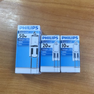 ภาพหน้าปกสินค้าหลอดไฟฮาโลเจน 12โวลท์ capsule 50/20/10 วัตต์ GY6.35 Philips Essential Halogen(ไม่ใช่หลอดผ่าตัด/ทำฟัน) ที่เกี่ยวข้อง