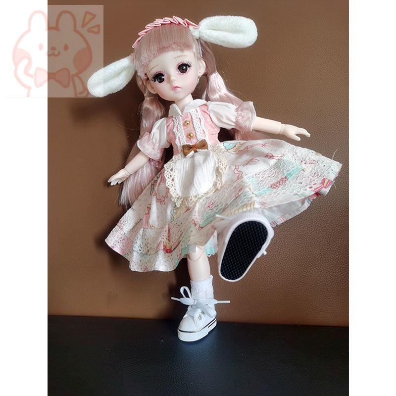 แต่งตัวตุ๊กตาบาร์บี้bjd-princess-lolita-ตุ๊กตาบาร์บี้-30-cm-5d-ขนตาจำลองของเล่นเด็กสาว-model