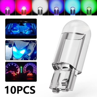 💥พร้อมส่ง💥ไฟหรี่ LED COB T10 10ชิ้น อะคริลิคใส ไฟส่องป้าย ไฟแผนที่ ไฟวัดบูส auto meter ทนทานและสว่างกว่าหลอดเดิม