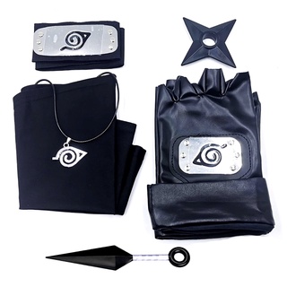 6 ชิ้น ชุดอะนิเมะ Naruto Kakashi คอสเพลย์ ถุงมือ Kunai ที่คาดผม หน้ากาก สร้อยคอ นินจา Uchiha เครื่องแต่งกาย อุปกรณ์ประกอบฉาก เด็ก สิ่งของ