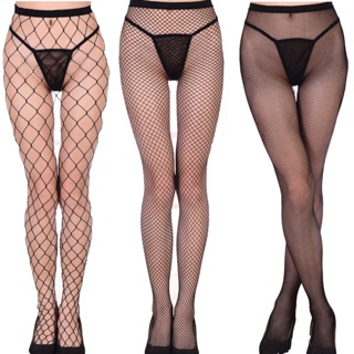 🚒พร้อมส่ง👉🏻ถุงน่องตาข่าย ถุงน่องเซ็กซี่ Sexy Net Fishnet Body Stockings Fishnet Pattern