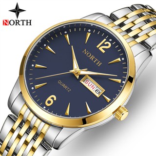 ภาพหน้าปกสินค้าNorth Watches นาฬิกาข้อมือควอตซ์แฟชั่น กันน้ํา หรูหรา สไตล์นักธุรกิจ สําหรับบุรุษ ที่เกี่ยวข้อง