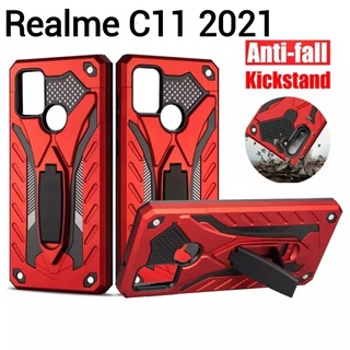 Realme C21Y(พร้​อมส่งในไทย)เคสกันกระแทกRealme C21Y/Realme C11 2021/Realme C20/Realme C21/Realme C25เคสหุ่นยนต์มีขาตั้ง