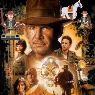 ของเล่นตัวต่อฟิกเกอร์ ภาพยนตร์ Indiana Jones John Constantine ET ขนาดเล็ก สําหรับเด็ก