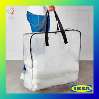ภาพขนาดย่อของภาพหน้าปกสินค้าถุงใสมีซิป ถุงใส่ของขนาดใหญ่ ดิมป้า อิเกีย Transparent Big Storage Bag Dimpa IKEA จากร้าน fernisthailand บน Shopee