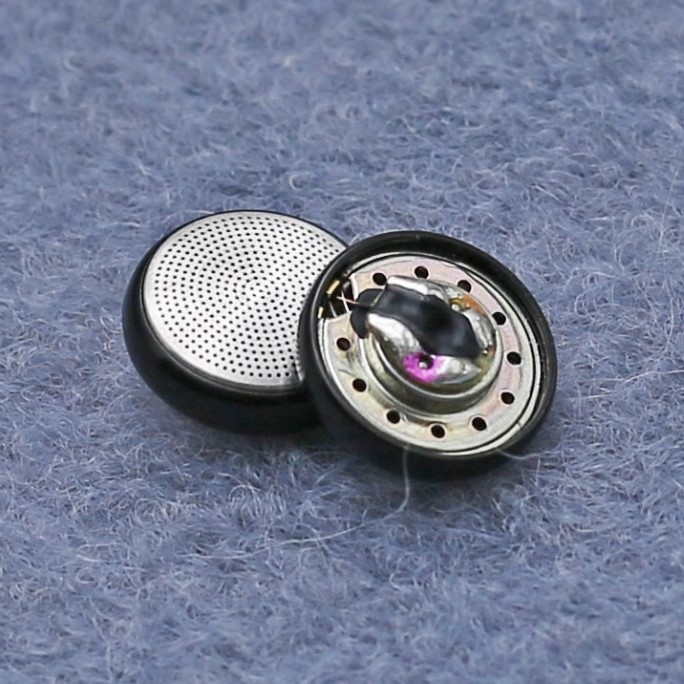 ราคาและรีวิวDIY Mx500 15.4mm Pink dot large solder 32 OHM TITANIUM (1 คู่)