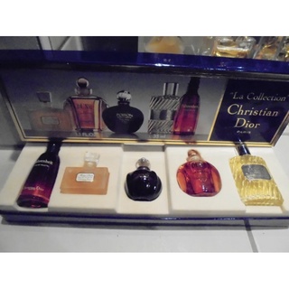 Christian Dior Vintage 1997 Miniature Box Set Poison Dune Fahrenheit Eau Sauvage