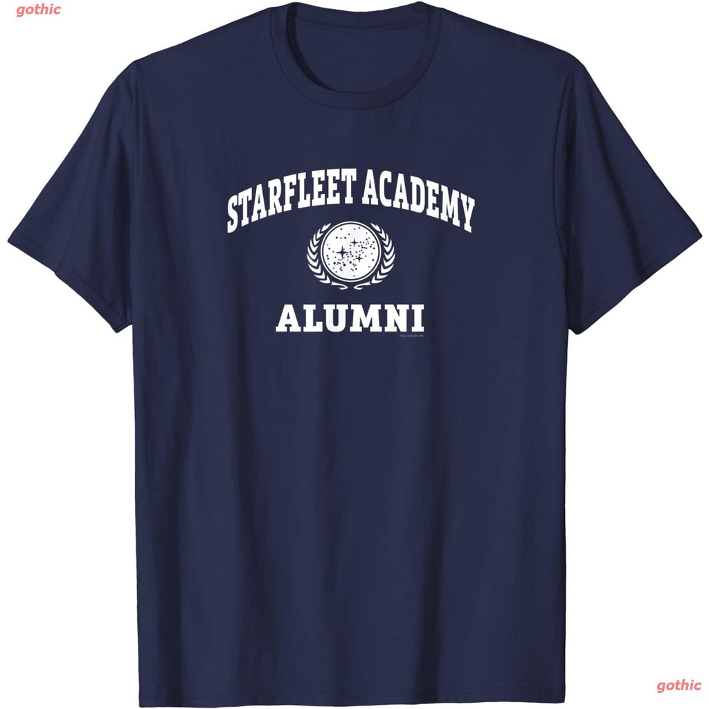 tee-เสื้อยืดสีขาว-เสื้อยืดแขนสั้น-star-trek-starfleet-academy-alumni-t-shirt-mens-womens-t-shirts
