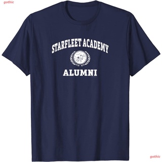 Tee เสื้อยืดสีขาว เสื้อยืดแขนสั้น Star Trek Starfleet Academy Alumni T-Shirt Mens Womens T-shirts