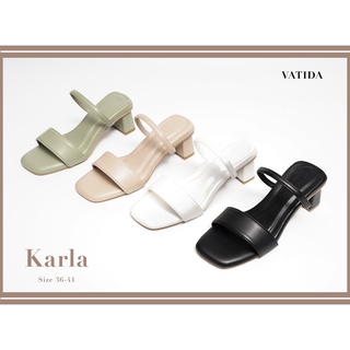 ภาพหน้าปกสินค้า( 🇹🇭 In stock 🔥) รองเท้าผู้หญิง เเฟชั่นผู้หญิง ใส่ทำงานใส่เที่ยว น่ารักละมุน  Size 36-41 รุ่น Karla(VTD-034) ซึ่งคุณอาจชอบราคาและรีวิวของสินค้านี้