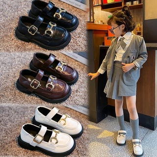 Ready Stock Kids Fashion Leather Shoes Soft PU leather Breathable and comfortable