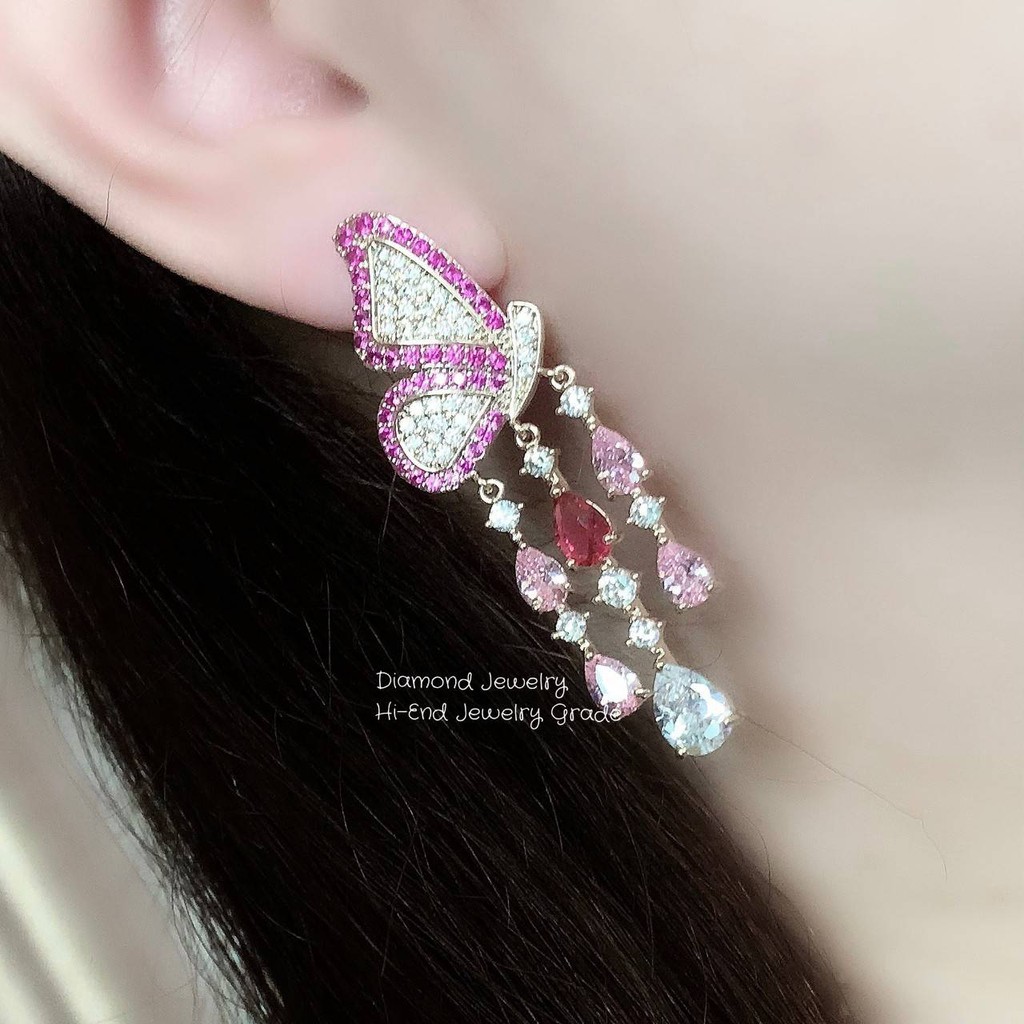 diamond-earring-งานเพชร-cz-แท้-งานสวยมว้ากกกกกถึงมากที่สุดคะ-รุ่นนี้แนะนำเลยค่ะ-เพชรเยอะ