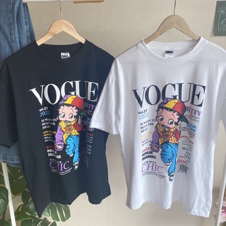 เสื้อโอเวอร์ไซส์ ลาย vogue