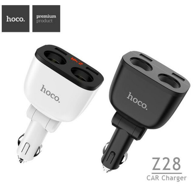 ที่ชาร์จในรถ-ยี่ห้อ-hoco-z28-car-charger-3-1a-ที่ชาร์จเสียบที่จุดบูหรี่-power-ocean-in-car-charger