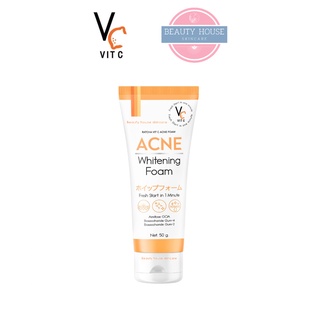 [ถูก&amp;แท้] โฟมวิตซีรัชชา 🟠 รัชชา วิตซี แอคเน่ โฟม 50กรัม🧡RATCHA VIT C ACNE FOAM🧡โฟมสูตรลดสิวโดยเฉพาะ