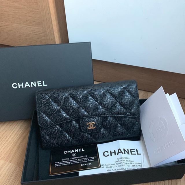 Chanel sarah long wallet sale