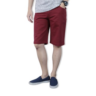 Bovy Shorts Cotton -กางเกงคอตตอลขาสั้นสีแดงเลือดหมู  รุ่น 1036-33