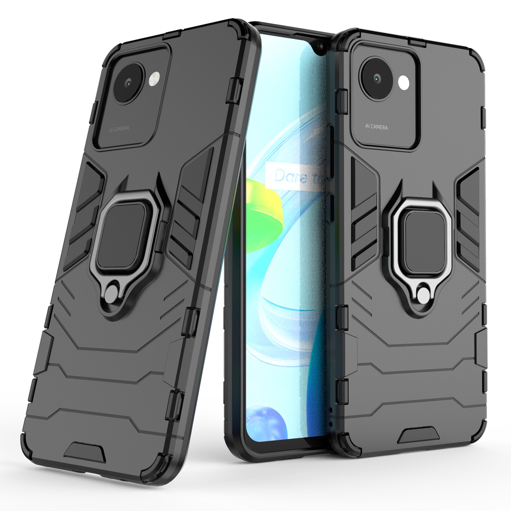 เคส-realme-narzo-50i-prime-ฮาร์ดเคสกันกระแทกเคสโทรศัพท์-hybrid-armor-shockproof-ring-case-realme-narzo-50iprime-cover-stand